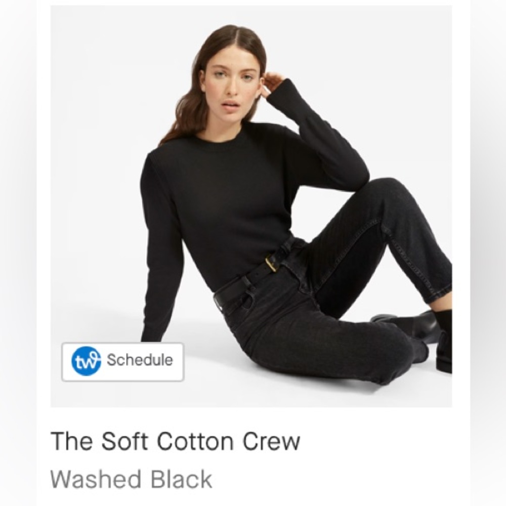 Everlane Softest Cotton Crewneck Sweater